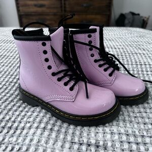 Purple Lace-Up Boots Doc Martens
